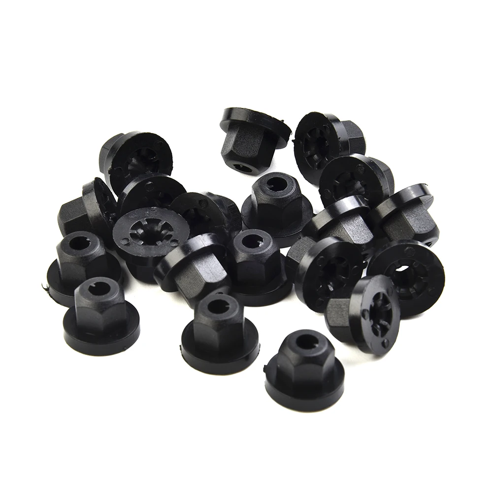 

20x Plastic Nylon Nut With Ring For BMW E36 E39 E46 E60 E61 E65 E90 E91 X3 Car Clamps And Fasteners Fixed Clip Auto Parts