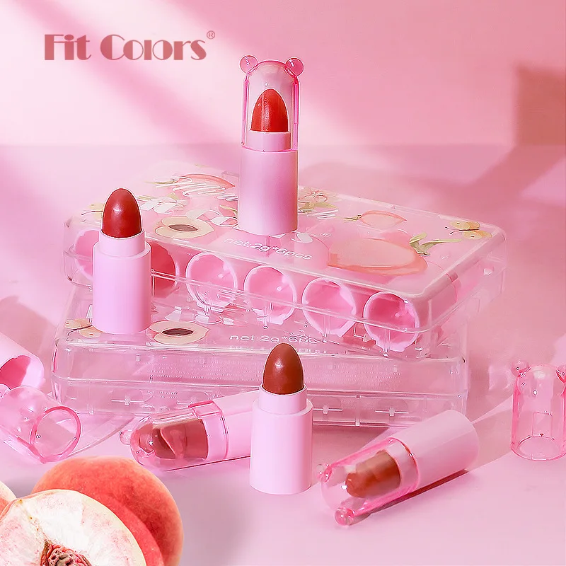 Fit Colors 6colors/set mini Multi-function Set matte Mist Lipstick Long-lasting Blush Pearl Eyeshadow