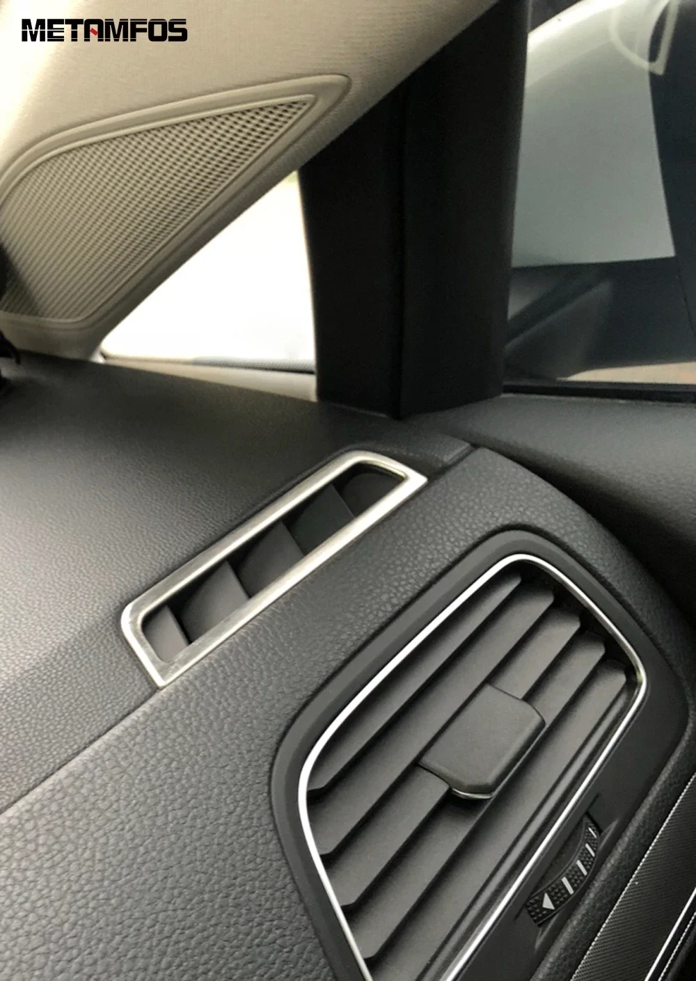 Accessori auto per Volkwagen VW Golf 7 MK 7 2013-2018 2019 Matte Interior Air Conditioning Vent Outlet Cover Trim Frame Sticker