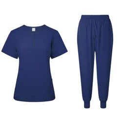 Summer Short-sleeved Hand Washing Suit Isolation Gown Surgical Gown Brush Hand Washing Suit Zipper Doctor Nurse Uniform