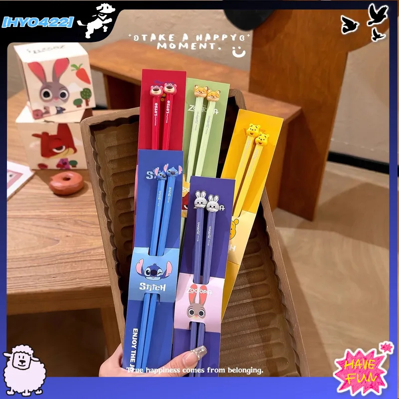 لطيف Zootopia عيدان عالية الجمالية حزمة شخص واحد المضادة للانزلاق زوجين عيدان أنيمي الكرتون تحت عنوان الملحقات