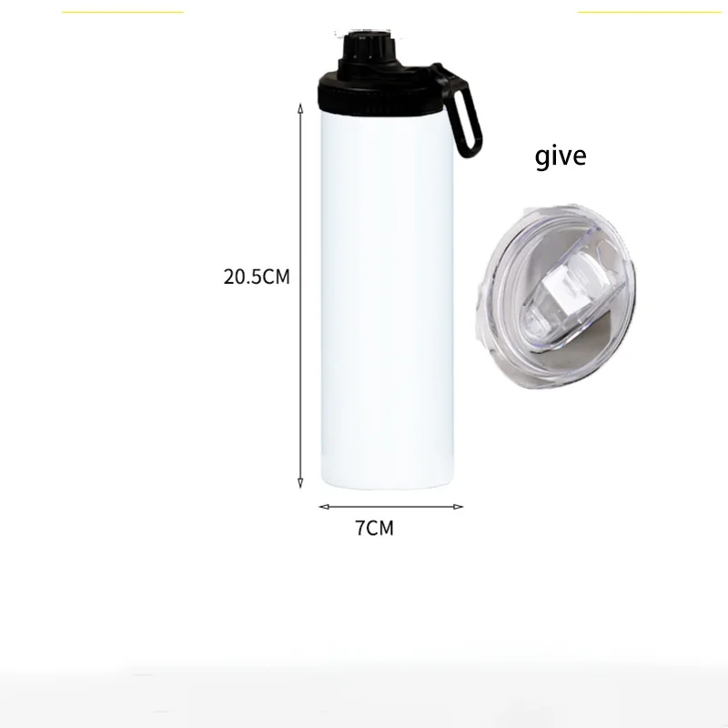 Stainless Steel Blank Space Sublimation Straight Flasks Portable Water Bottle With Cap Coffee Cup Mug Vacuum Insulated Thermos