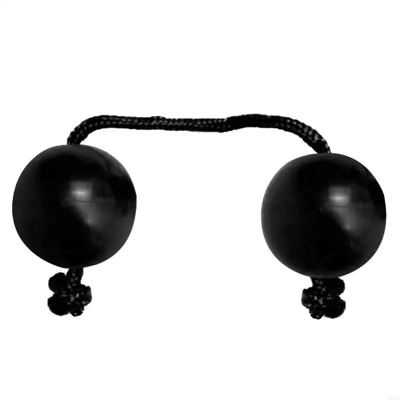 Aslatua African Shaker Rattle Double Gourd Polyrhythmic Single Hand Percussion Instrument Rhythmic Ball for Kids Adults 