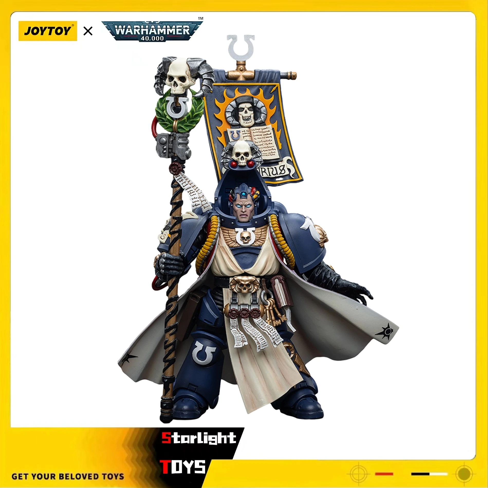 

【JOYTOY】Warhammer 40K Ultramarines Chief Librarian Tigurius 1/18 Action Figure Toy Collection