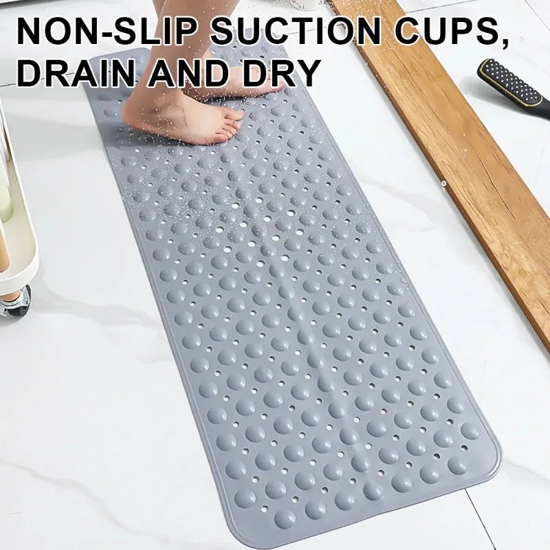 

40*100 см Нескользящий коврик для ванной комнаты, массажный коврик для ног, длинный коврик для ванны из ПВХ, коврик для душа