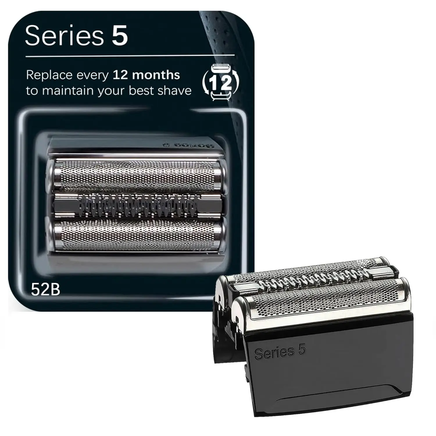 52B/52S Replacement Shaver Head for Braun Series 5 Shaving Razor Head 5020, 5020s, 5030s, 5040, 5040s, 5050, 5050cc, 5070