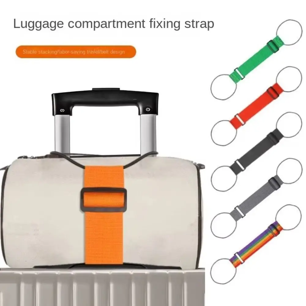 1/2Pcs Versatile Luggage Elastic Strap Reusable Adjustable Travel Suitcase Fixed Strap Luggage Connector Straps