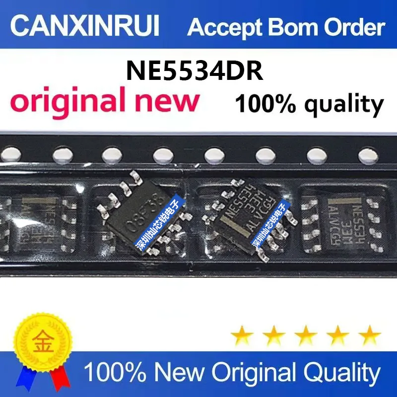(5-100pieces)Brand new original NE5534 NE5534DR SMD SOP8 operational amplifier IC