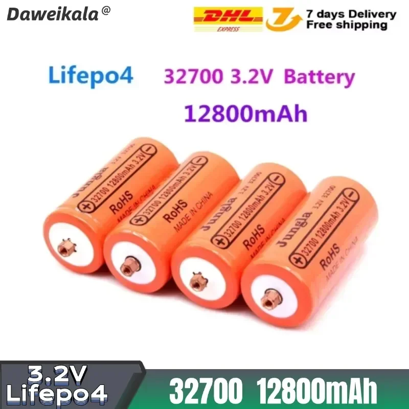 

10PCS 100%Original 32700 12800mAh 3.2V lifepo4 Rechargeable Battery Professional Lithium Iron Phosphate Power Battery with screw
