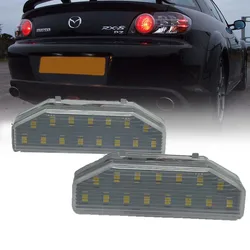 2PCS LED License Number Plate Light Lamps For Mazda RX-8 RX8 2004-2012 Mazda 6 GH Atenza 2007-2012 OEM#: GS1D-51-270D FF1451270