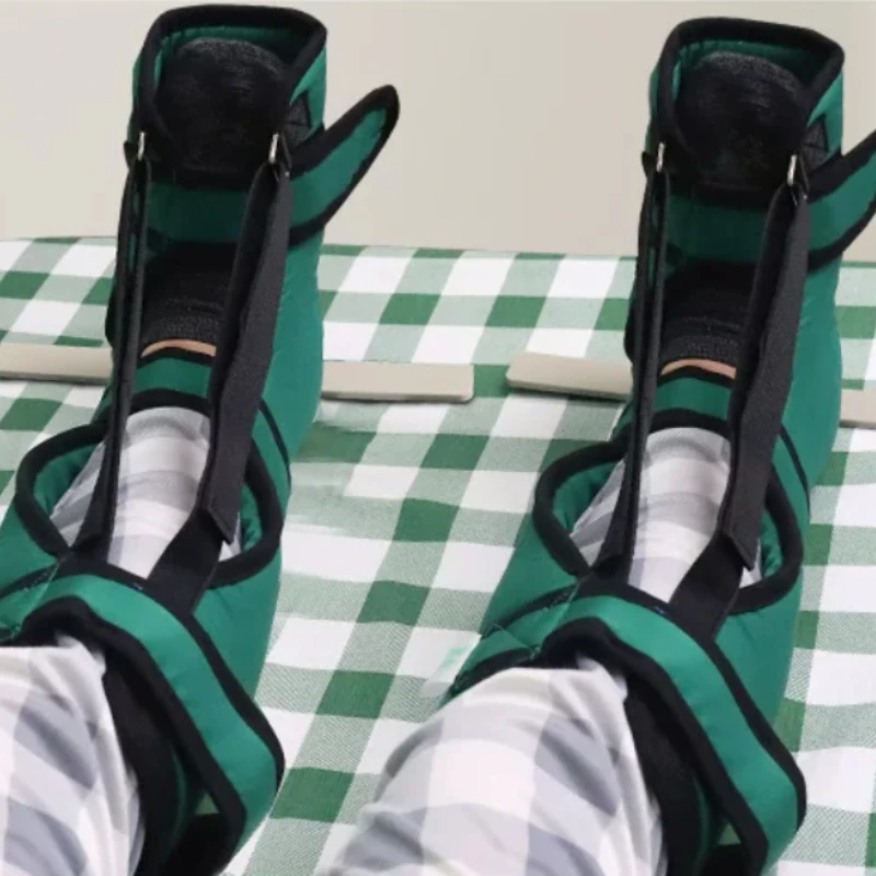 Drop Foot Heel Protector Breathable Pressure Relieving Soft Adjustable Prevent Bedsore Single Boot Heel Pillow for Daily Care