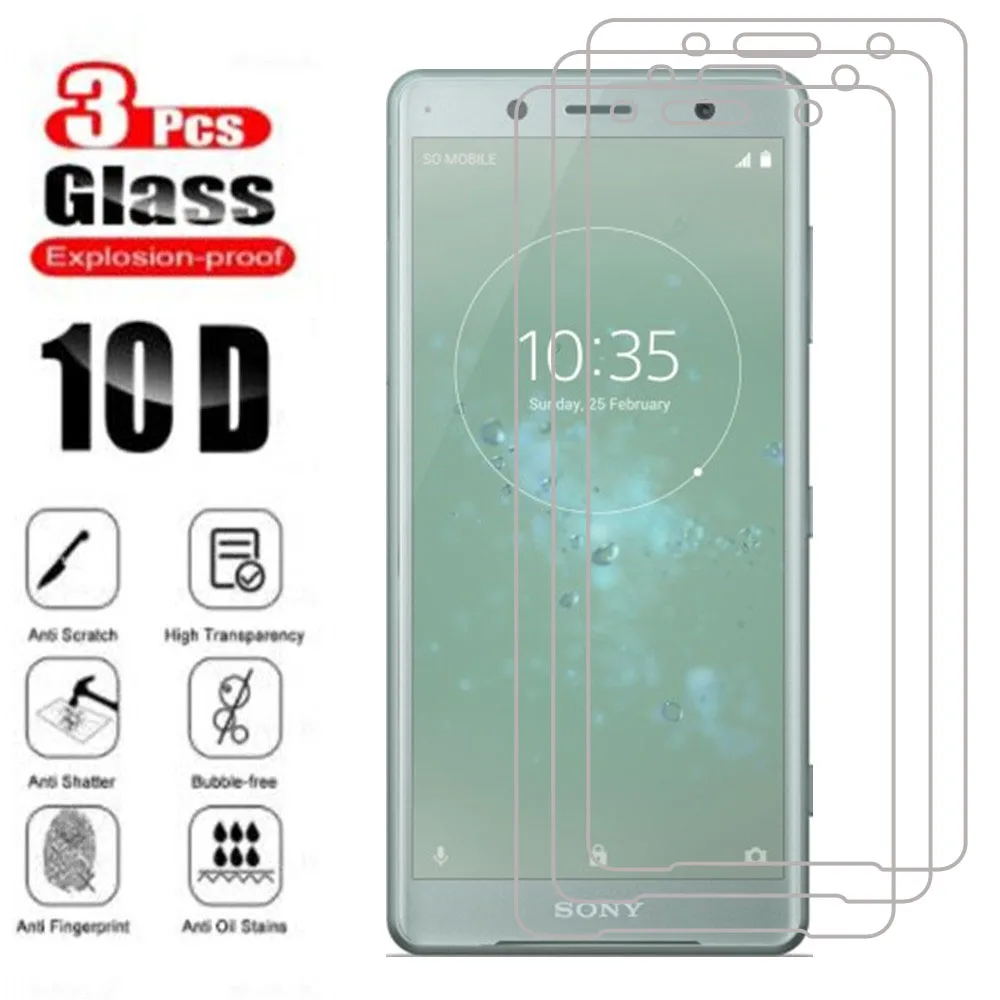 3pcs 2.5D 9H Tempered Glass for Sony Xperia L3 XZ3 X XZ1 Compact XA1 XA Ultra XZ XZS XZ2 XZ Premium Screen Protector Film Glass