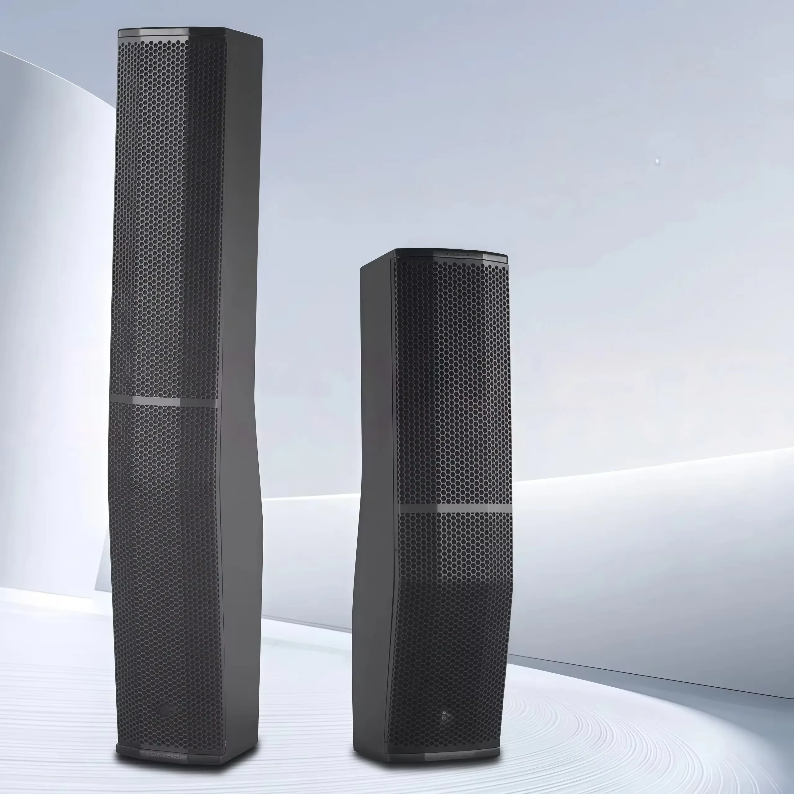 Active Line Array Speaker System with Built-in Amplifier, 15inch Subwoofer for Stage Show Wedding Event Conference