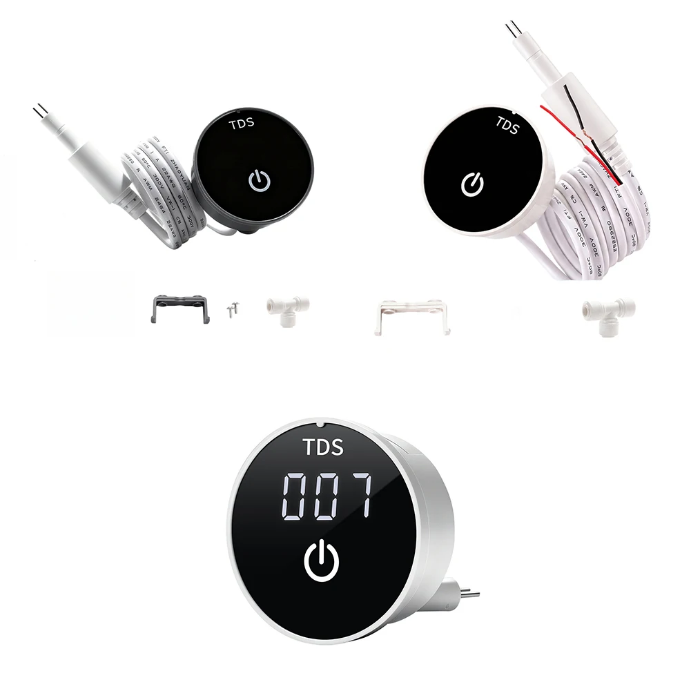 Housing For Tester 0-999ppm Digital Water Quality Monitor Panel Cutout 40-44mm For Residential Commercial Aquarium
