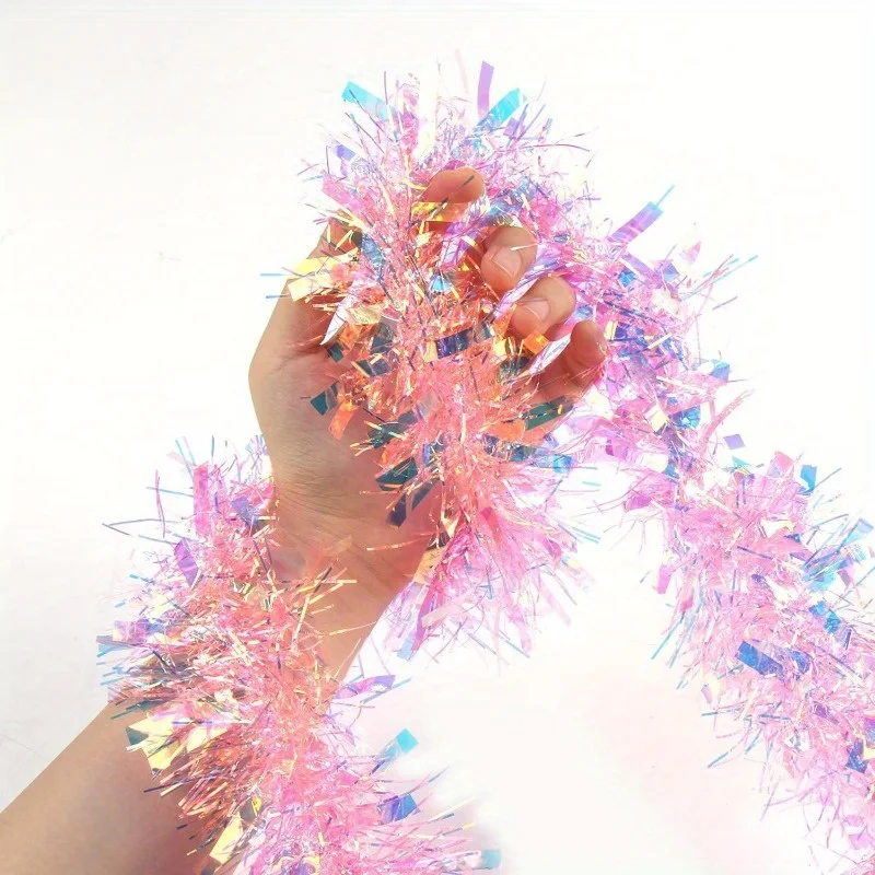 Garland Natal Pink 13Ft, Dekor - Tinsel Garland Decoration ulasan dan harga