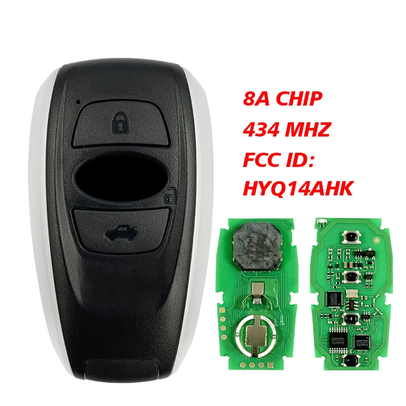 

CN034007 Aftermarket 8A Chip For Subaru Forester Legacy Impreza Smart Key Remote HYQ14AHK 434MHZ 231451-7000 Keyless Entry