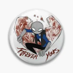 Forever Yours  Soft Button Pin Cartoon Brooch Cute Badge Funny Fashion Women Jewelry Metal Hat Lapel Pin Lover Clothes Decor