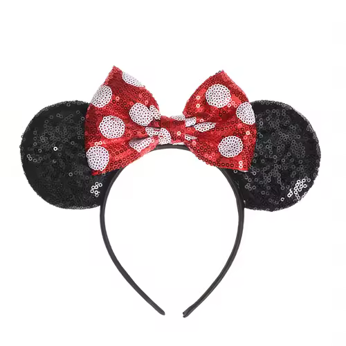 Mouse Headband Cartoon Ears Sequin Bows Hairband Party Cosplay Hair Accessories Children Adults Toys Gift - Image 22