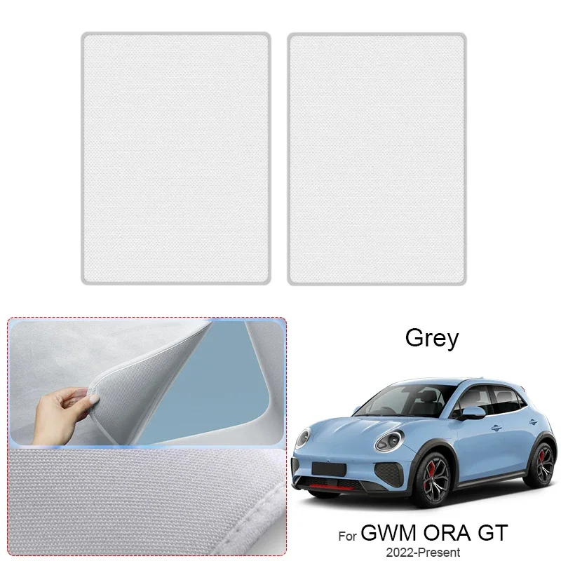 

Car Suede Fabric Anti-uv For GWM ORA GT 2022-Present Electrostatic Adsorption Sunroof Sunshade Auto Heat Insulation Skylight