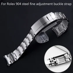 904 Watch Band For Rolex SUBMARINER DAYTONA Yacht-Master GMT Watch Band Strap glidelock Clasp Stainless Steel Bracelet 20mm 21mm