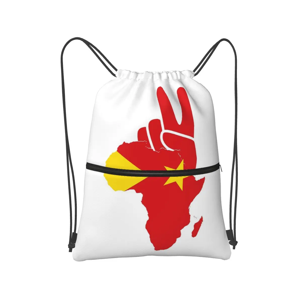 Tigray Peace Africa Proud Flag Ethiopian Tigray Backpacks Casual Drawstring Bundle Pocket Sports Bag Book Bags for Man Woman