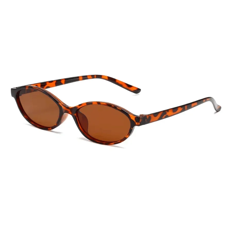 Fashion Oval Simple Literary Sunglasses Women Retro Small Frame Cat Eye Commuting Sunglasses Design Travel Sunglasses UV400 view 5