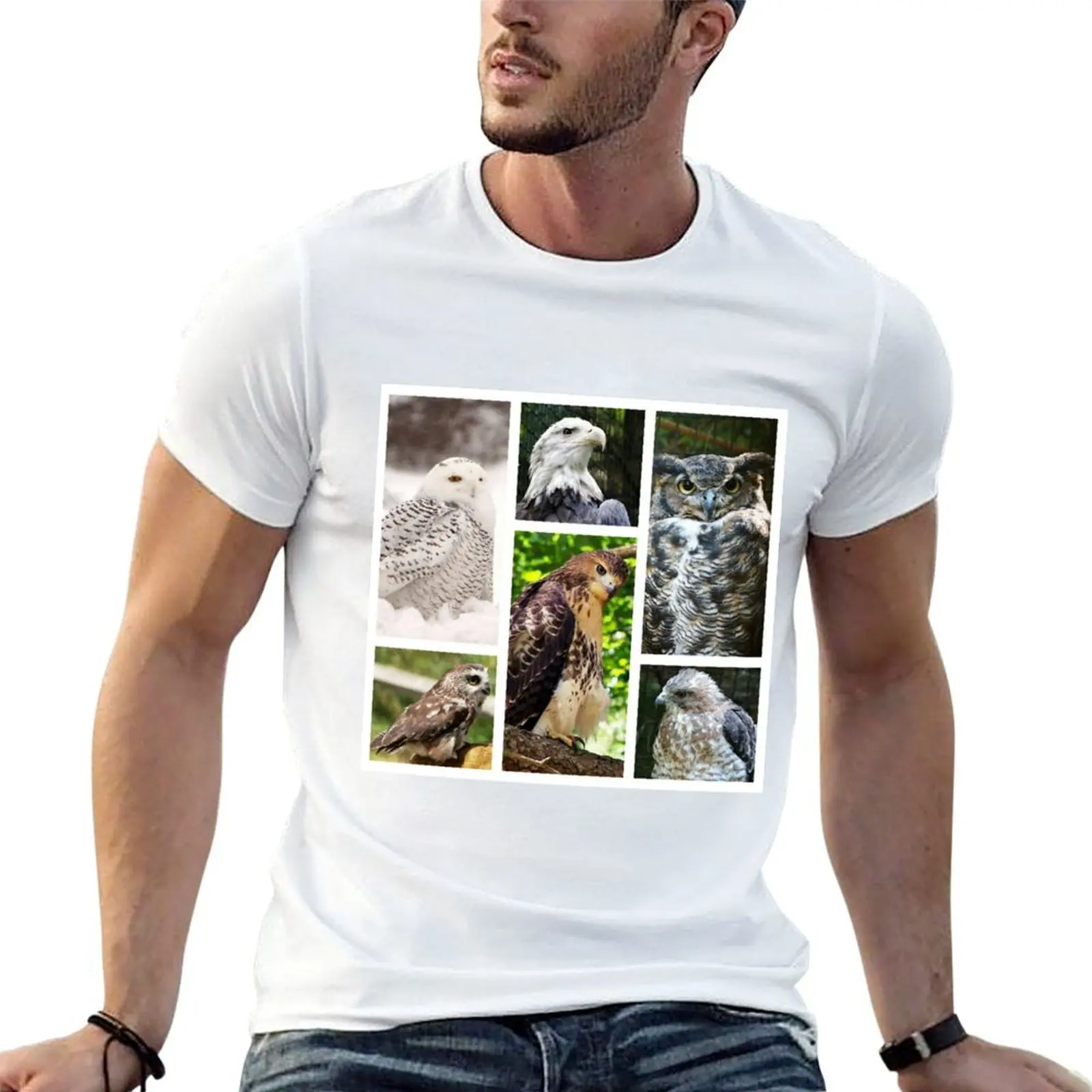 

birds of prey collection T-Shirt t shirt men 100% cotton luxury brand man t shirt luxury t shirt custom print T-shirt