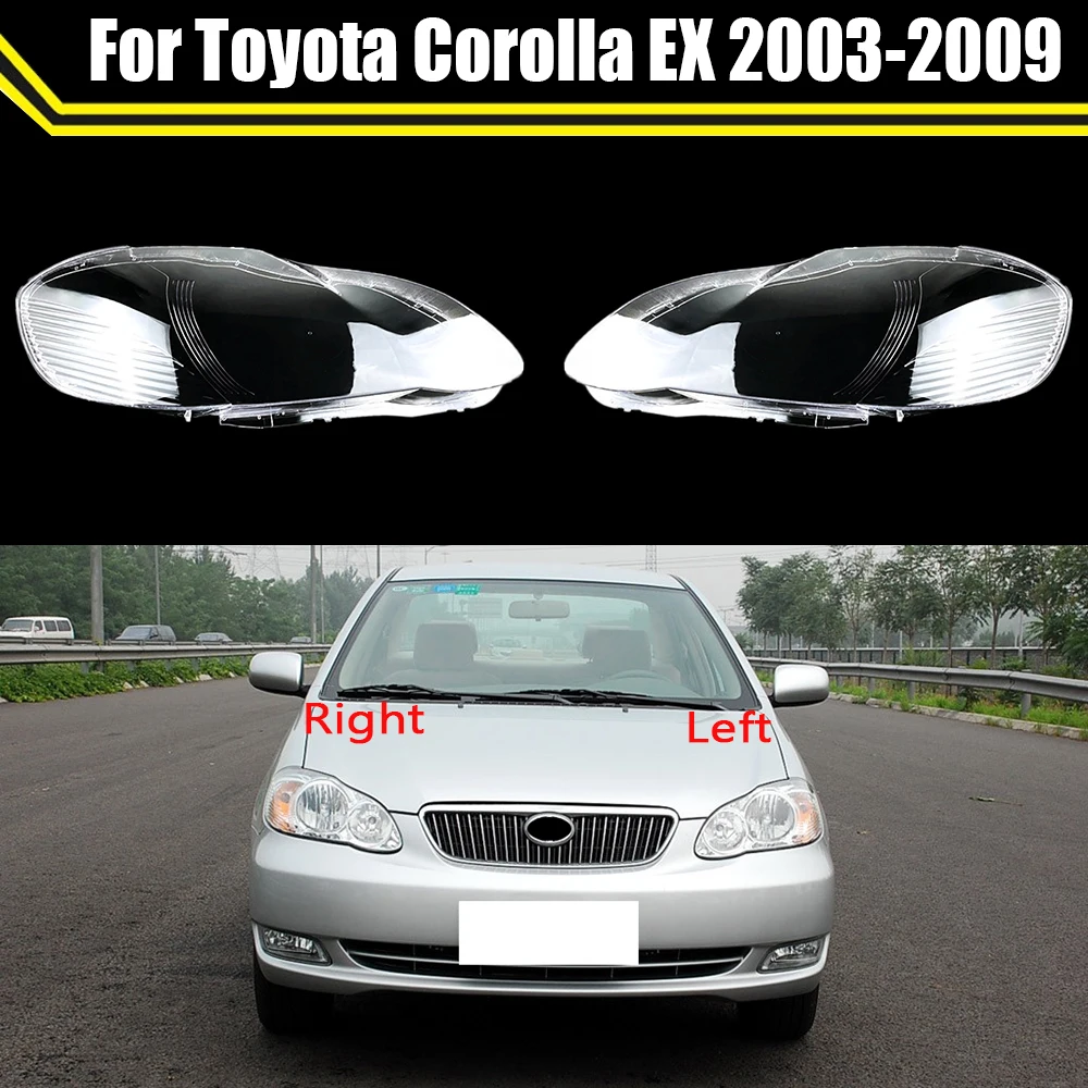 

Car Transparent Headlight Cover Clear Lamp Shade Shell Lens Light Caps For Toyota Corolla EX 2003 2004 2005 2006 2007 2008 2009