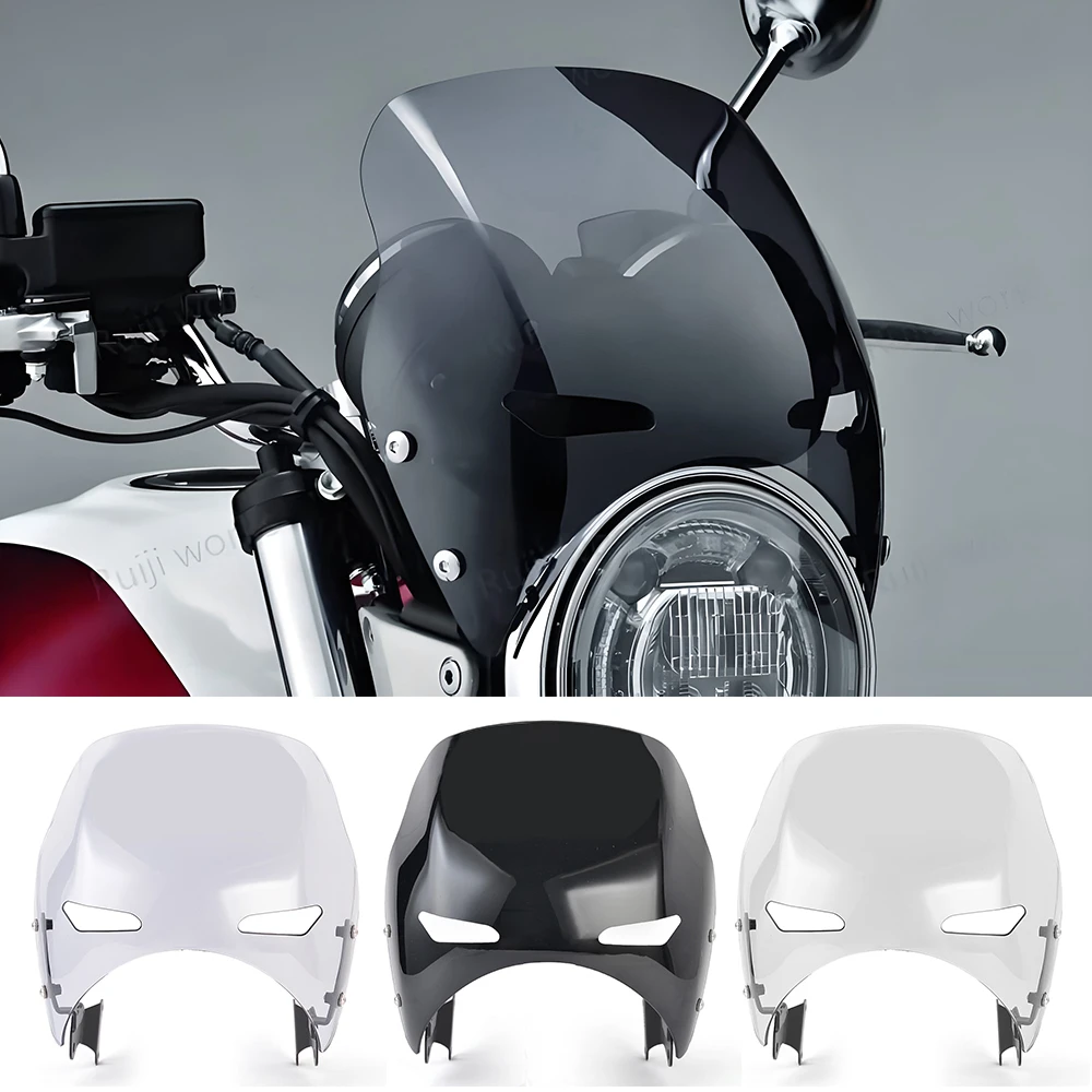 

CB400SF Windscreen Windshield For HONDA CB400 CB1300 Super Four SuperFour Headlight Fairing Wind Deflector CB 1300 400