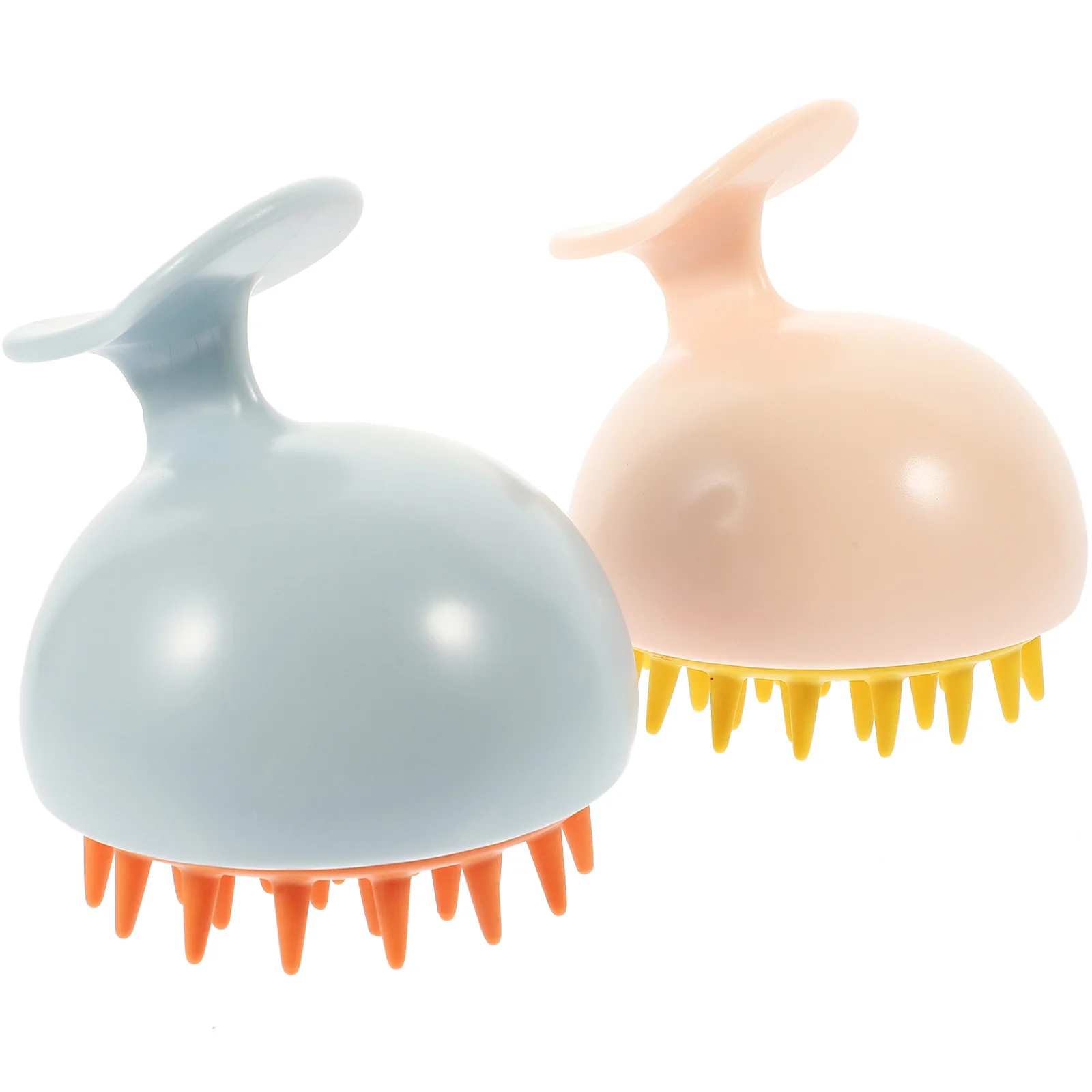 

2Pcs Silicone Scalp Brush Wear-Resistant Head Wash Massager Portable Daily Scalp Scraper Suitable for Men Women Kids