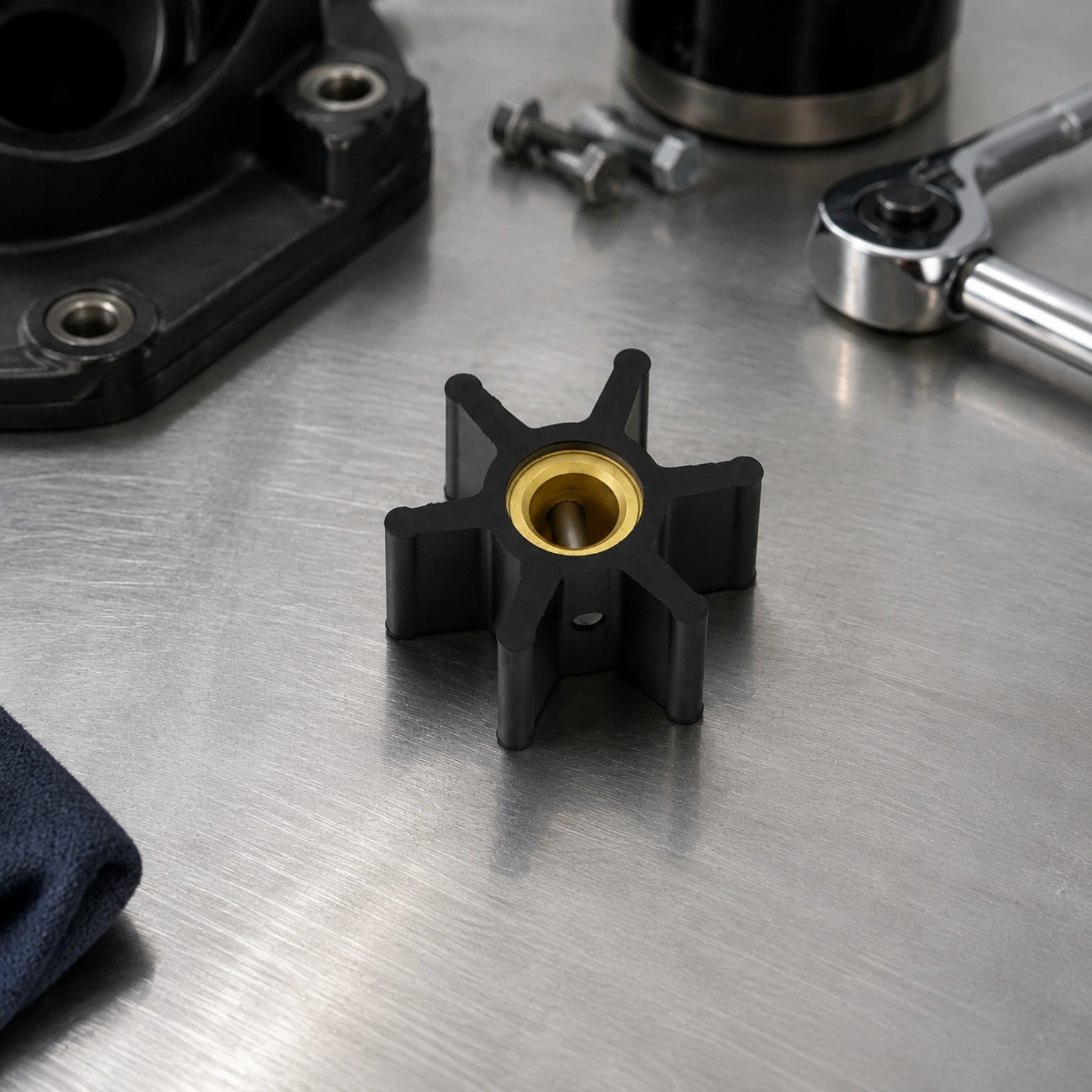 Marine Engine Component Compatible Marine Engine Coolant Circulator Impeller Assembly Replacement Part for Boat Owners