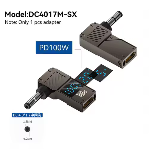 PD100W Type-C to DC Plug Converter USB C to DC Laptop Charging Adapter Power Charger Connector Tip for Lenovo Thinkplus HP DELL - Image 19