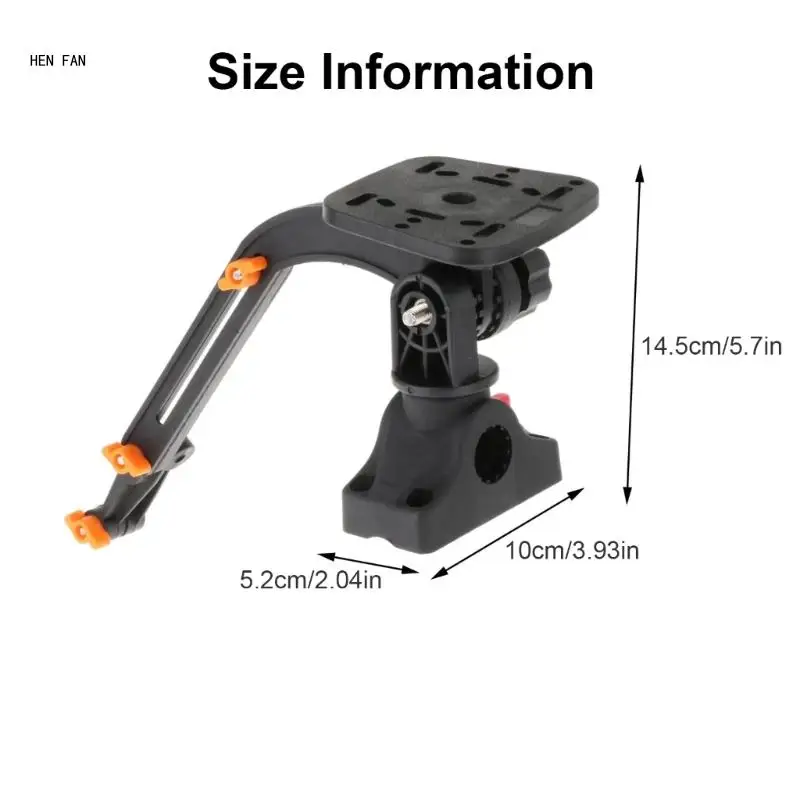 Adaptador Base montaje para buscador peces electrónico, placa montaje para buscador peces, Kayaks, barcos, brazo