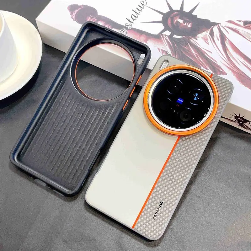 

For VIVO X300 X200 Pro X200 Ultra Case Metal lens Skin Friendly Phone Cover For VIVO X200 Pro Mini X200S Shell Shockproof Bumper