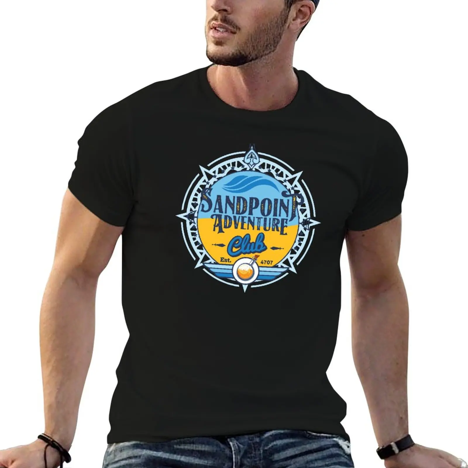 

Sandpoint Adventure Club T-Shirt t shirt man designer t shirt custom print T-Shirt