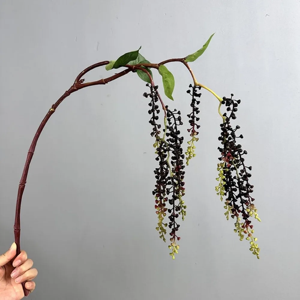 Image of Weiche Gummi-Kunstpflanze zum Aufhängen, Simulierte Dekorative Künstliche Pflanzen, Florale Dekoration, Künstliche Grünpflanzen-Girlande