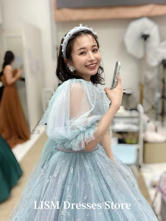 LISM فساتين سهرة نصف كم على شكل قلب من الحرير تول أنيقة طويلة فساتين لحضور الحفلات الموسيقية تبادل لاطلاق النار صورة مخصصة فستان حفلة в Ders