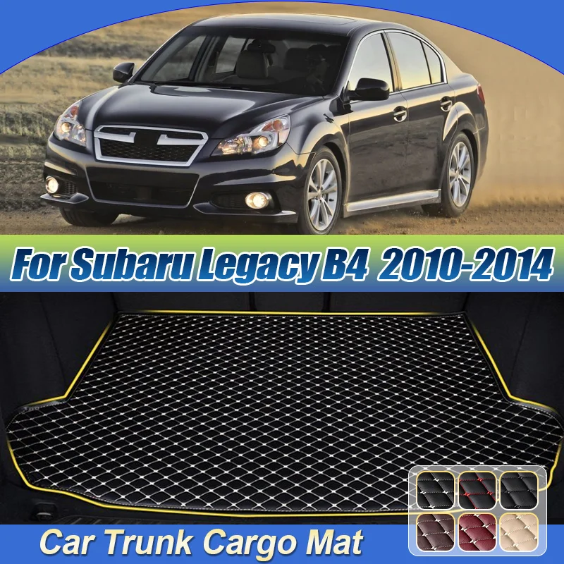 For Subaru Legacy B4 Sedan 2010-2014 MK5 Car Trunk Mats Anti Dirty Luggage Tray Anti-Slip Easy Clean Car Interior Accessories