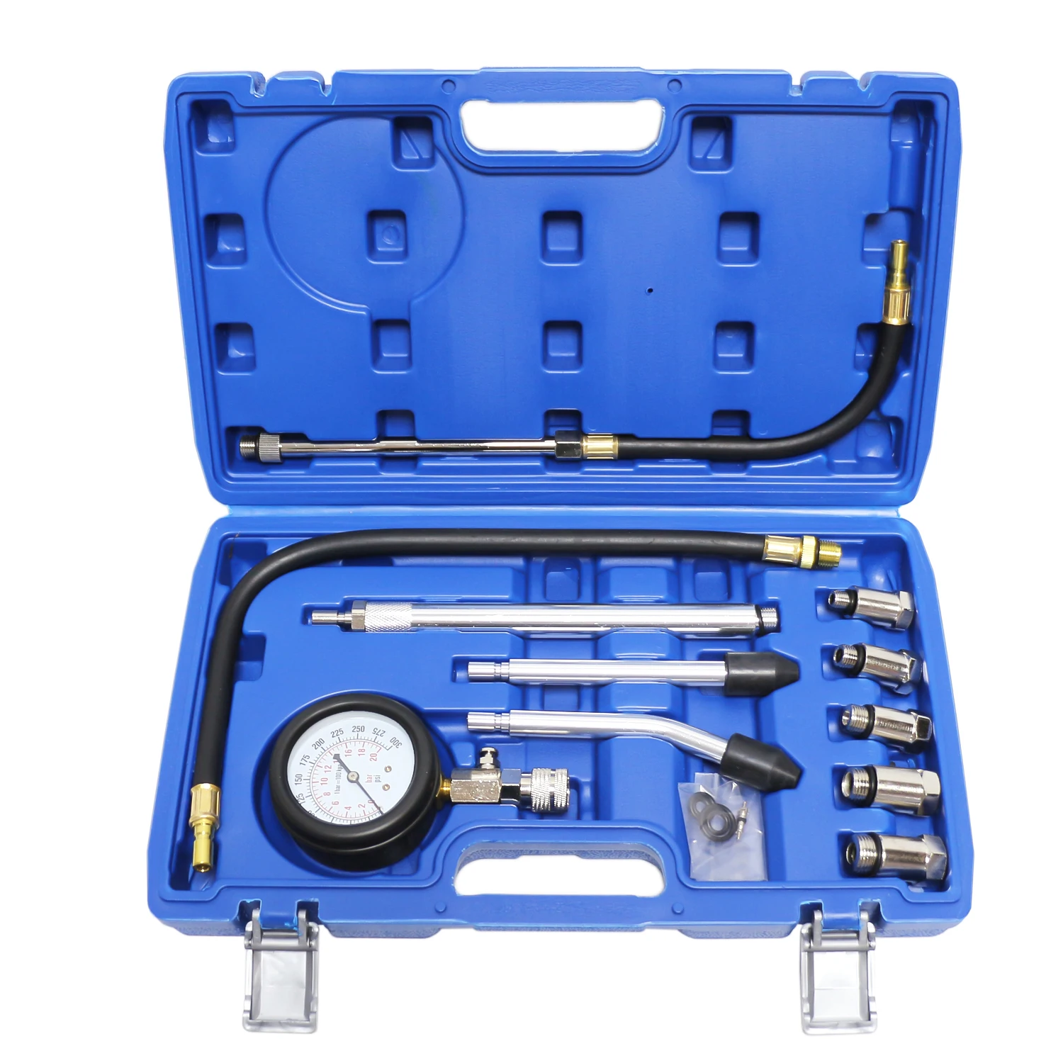 

Engine Cylinder Compression Tester Gauge Tool Kit 0-300PSI Multifunction Cylinder Pressure Gauge Engine Pressure Tester