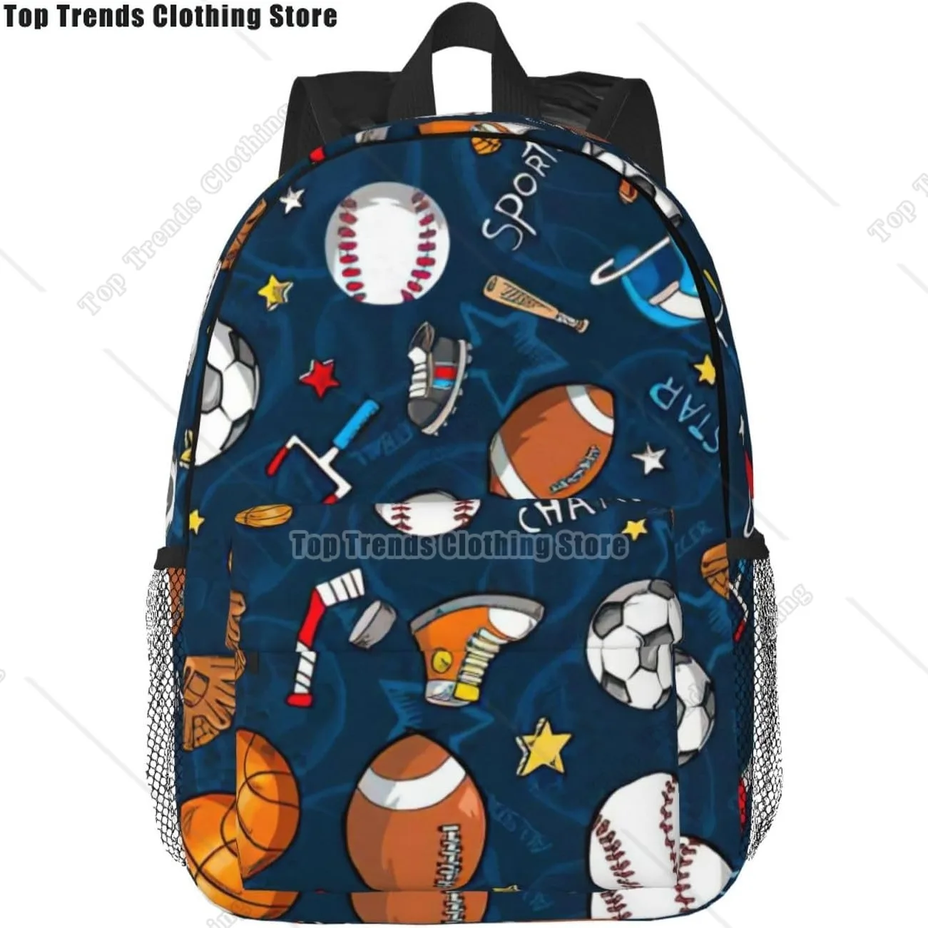 Sports Baseball Game Print Versatile Adult Backpack For Work Hiking Waterproof Backpack Laptop Compartment