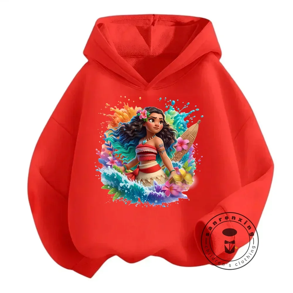 

Charming Disney Moana Themed Sweatshirts for Children Casual Autumn Wear Long Sleeve Loose Tops at Cheap Prices Playful Fashion