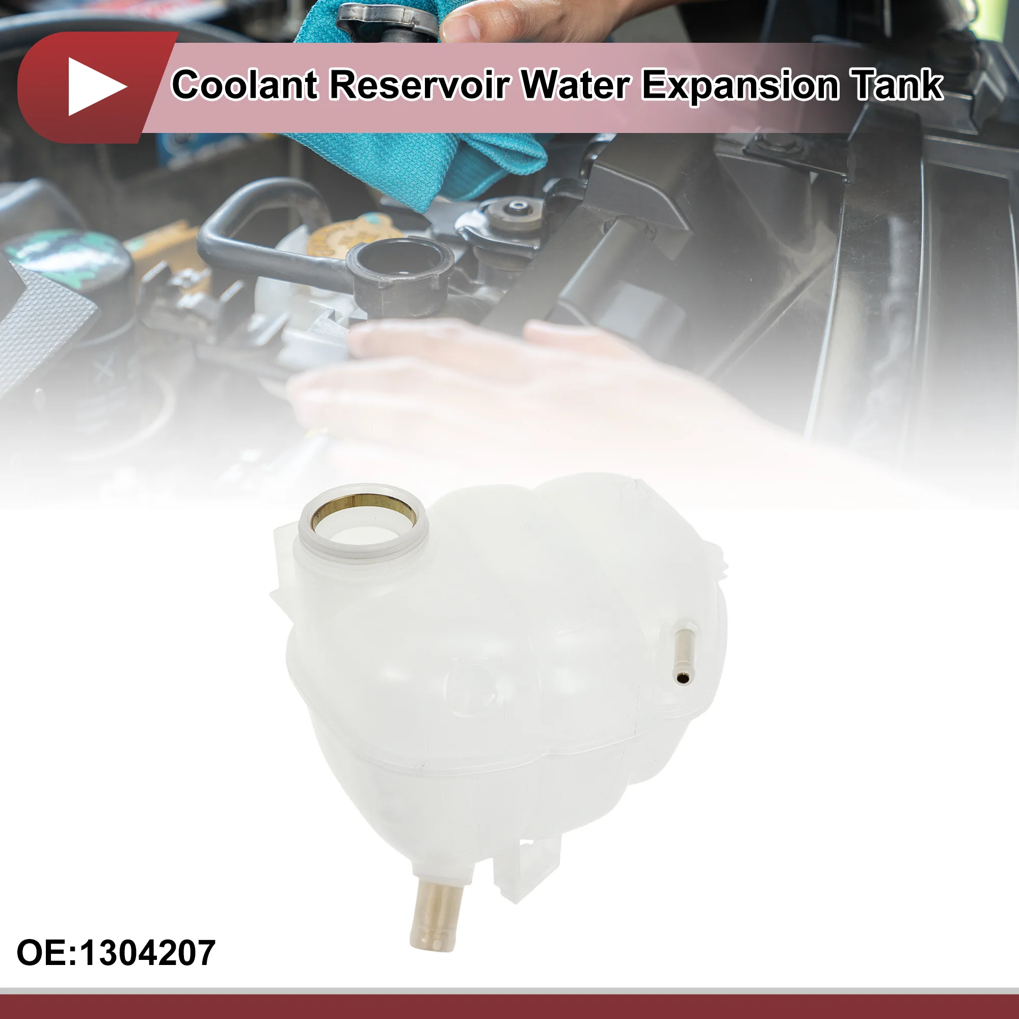 خزان توسيع المياه لخزان مبرد المحرك UXCELL لفوكسهول لأوبل فيكترا 1995-2008 رقم زجاجة المبرد. 1304207