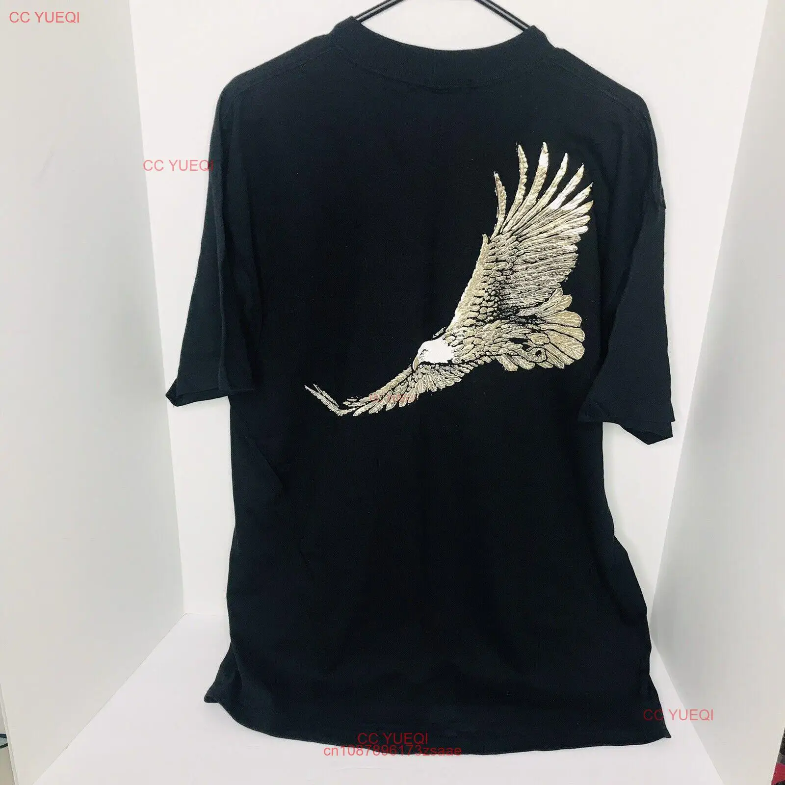 Винтажная Мужская футболка Winston Cigarettes XL Gold Eagle USA American Born 90s