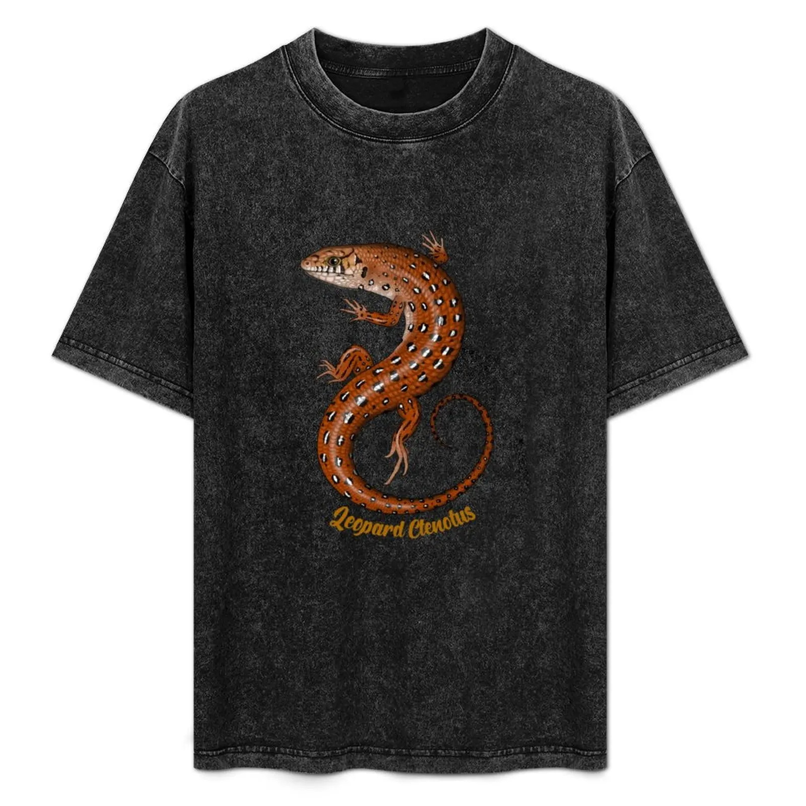 

Leopard ctenotus T-Shirt Big and Tall Crew Neck Tee