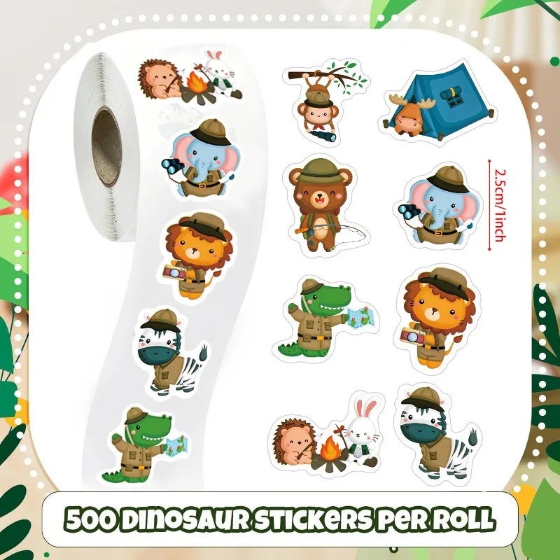 500PCS Cartoon Creative Christmas Gift Stickers Sealing Stickers Merry Christmas Adhesive Labels