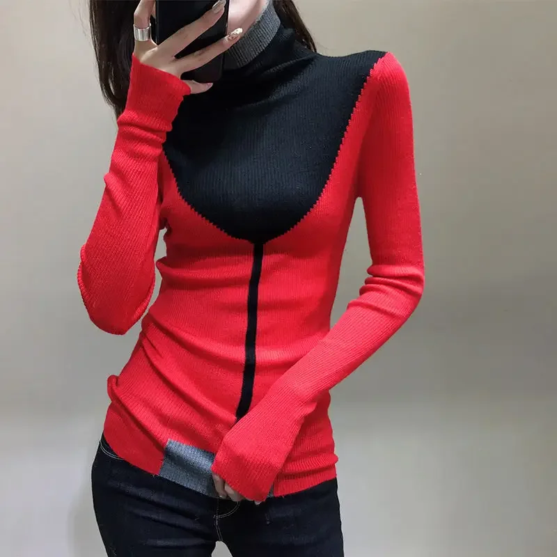 Jumper Dark Coquette Knitted Sweaters for Women Long Sleeve Female Pullover New Knitwear Attractive Harajuku Autumn Offers Fall