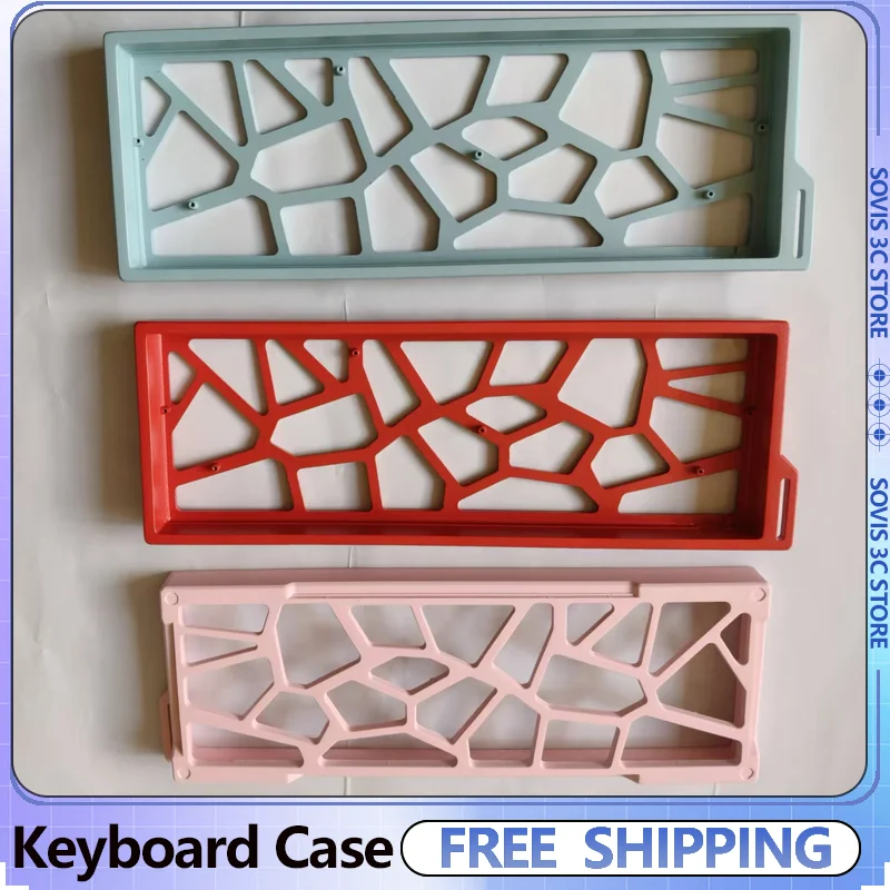 

60 Layout Keyboard Case Aluminum Alloy Customized Hollow Shell for wooting60he/rakka/gh60 Magnetic Switch Keyboard Accessories