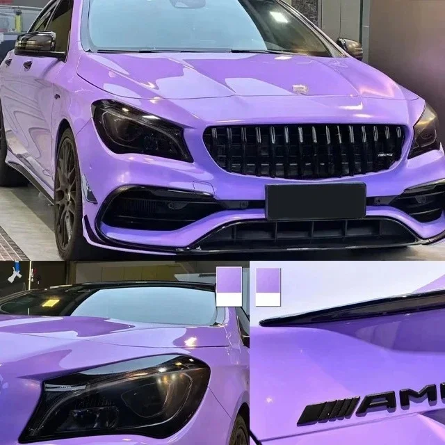 Color Change Film Colored Vinyl Wrap Glossy Red Car Films Decorative Film Pet Ppf Car Body Sticker