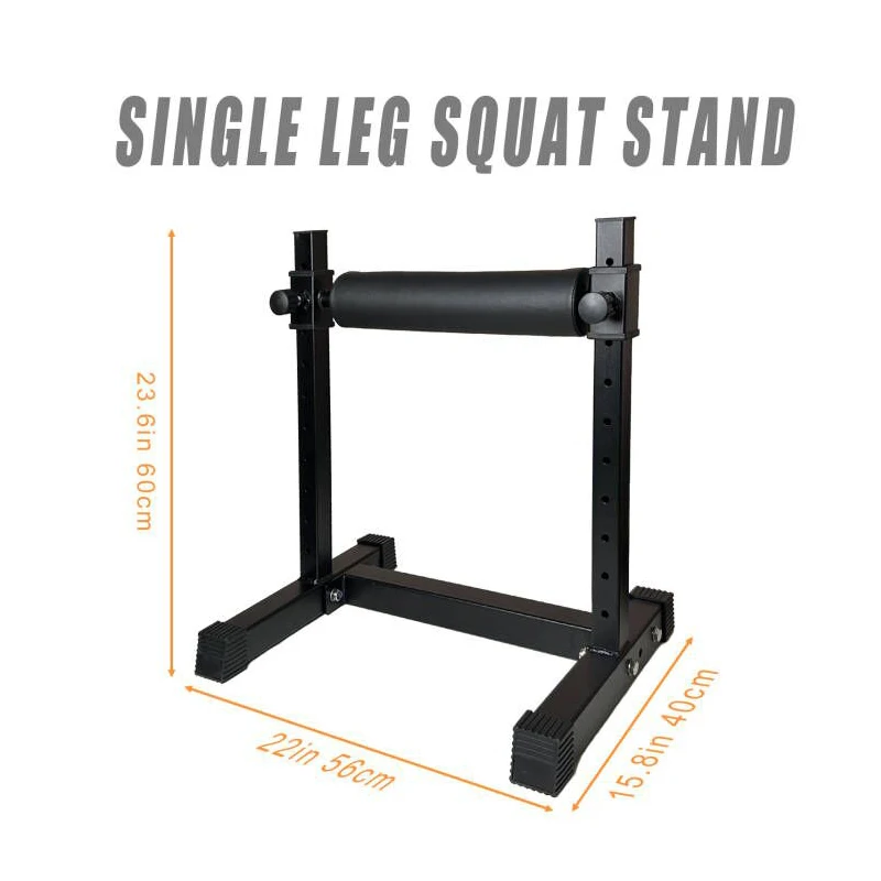 Adjustable Single Leg Squat Stand - Upgraded Split Type Design for Leg Strength Training and Fitness Equipment Home Gym Workouts