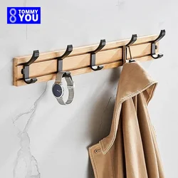 Creativity Adjustable Bamboo Coat Racks Wall Hanger Clothes Hook Living Bedroom Home Entrance Clothing Hat Stand Garment Rack